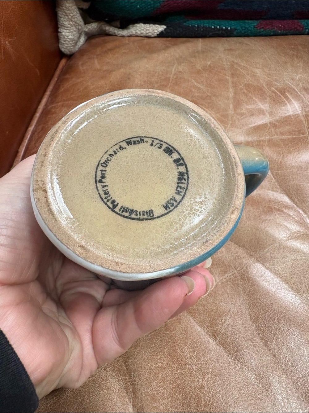 Vintage Blaisdell Pottery WA Volcano Ash Coffee Mug - Picture 10 of 10